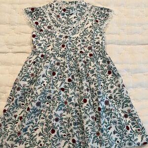 Janie & Jack Floral Lace Trim Dress